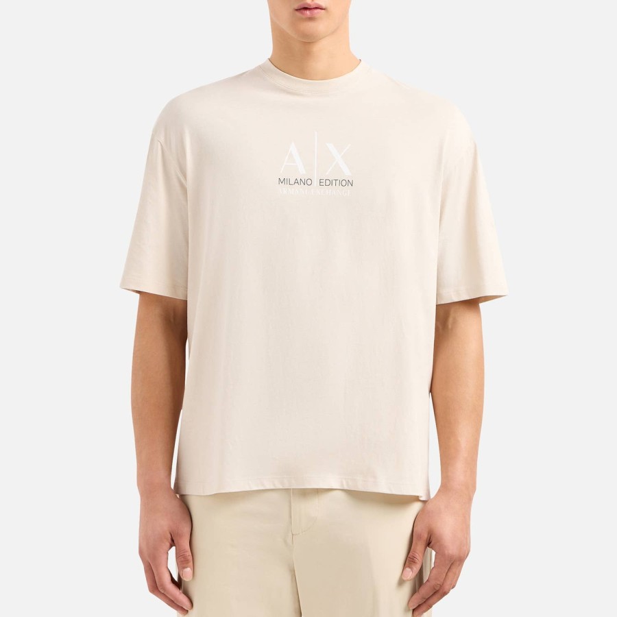 Manner Armani Exchange T-Shirts | Armani Exchange Milano Edition Nachhaltiges Baumwoll-T-Shirt