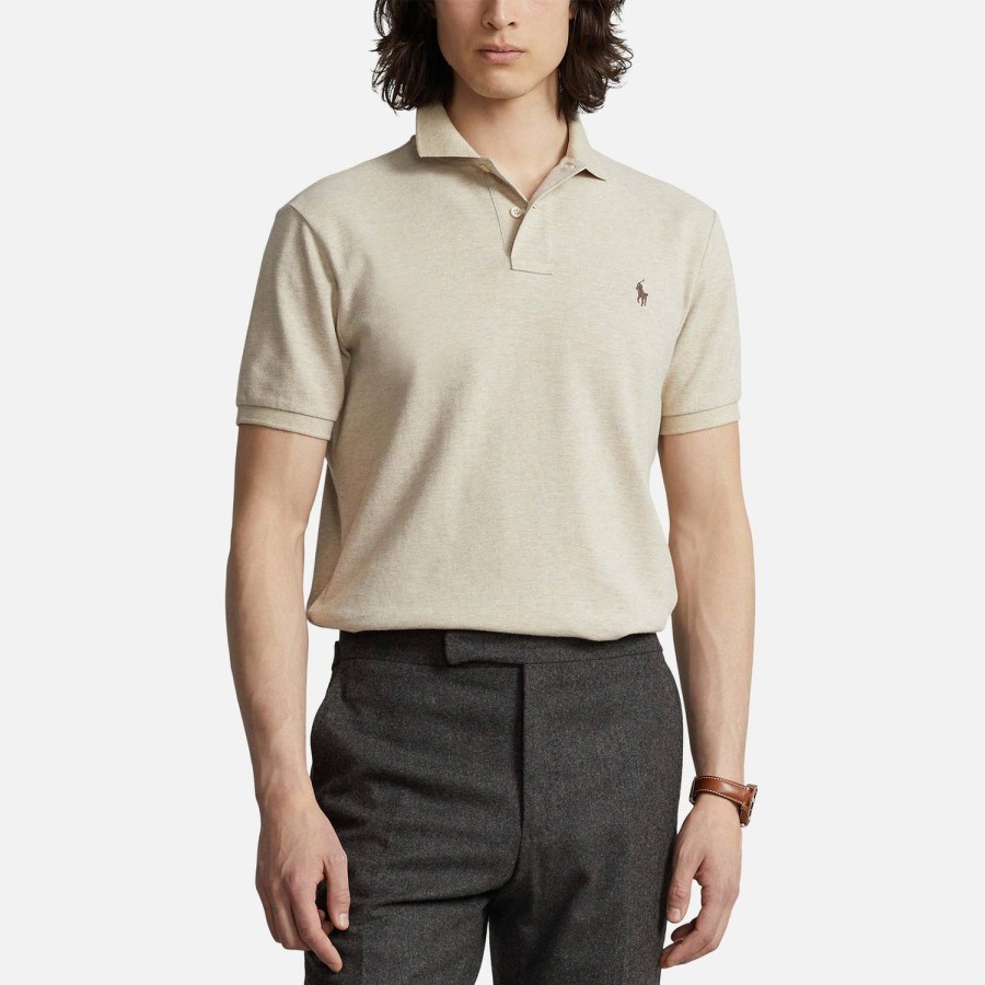 Manner Polo Ralph Lauren Polo-Shirts | Polo Ralph Lauren Custom Fit Baumwoll-Pique-Poloshirt