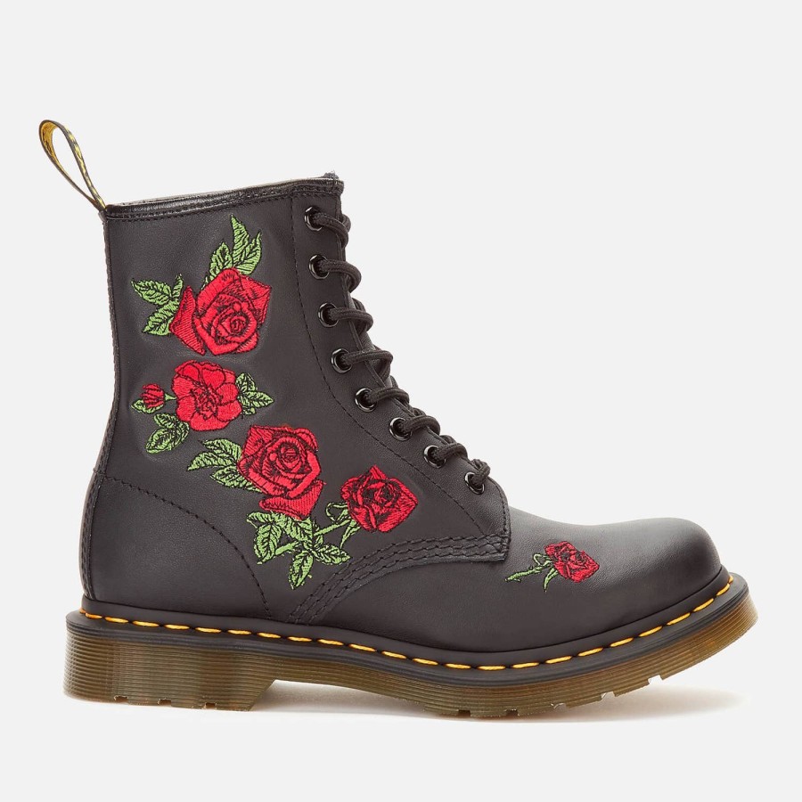 Schuhwerk Dr Martens Stiefel | Dr. Martens Damen 1460 Vonda Softy T Leder 8-Loch-Stiefel - Schwarz