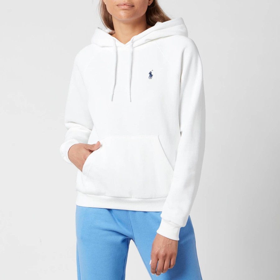 Wehe Polo Ralph Lauren Hoodies Und Sweatshirts | Polo Ralph Lauren Langarm-Strickkapuzenpullover Fur Damen Weis