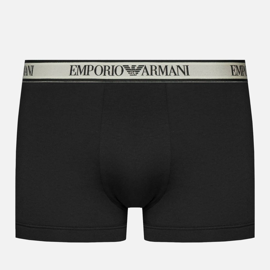 Manner Emporio Armani Bodywear Socken Und Unterwasche | Emporio Armani Bodywear 3Er-Pack Boxershorts Aus Baumwollmischung