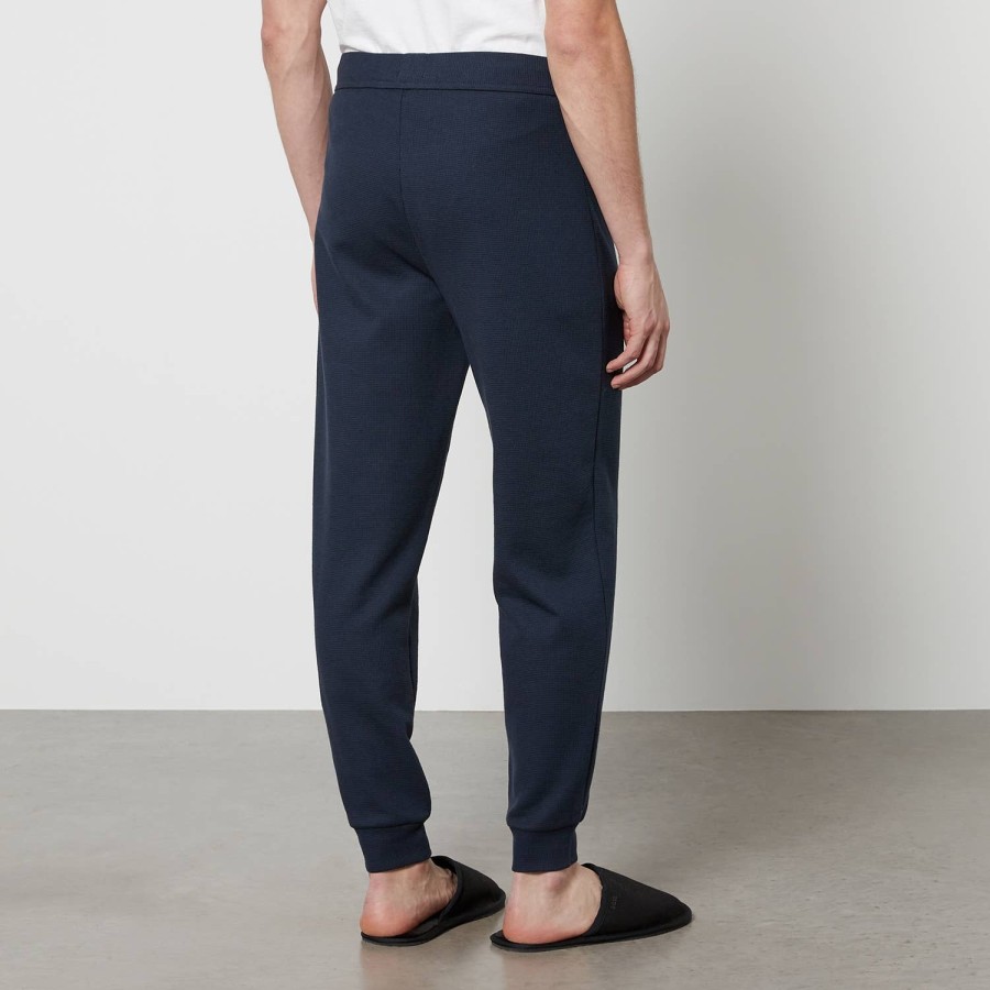 Manner BOSS Bodywear Hose | Jogginghose Aus Baumwolljersey Mit Waffelmuster Von Boss Bodywear