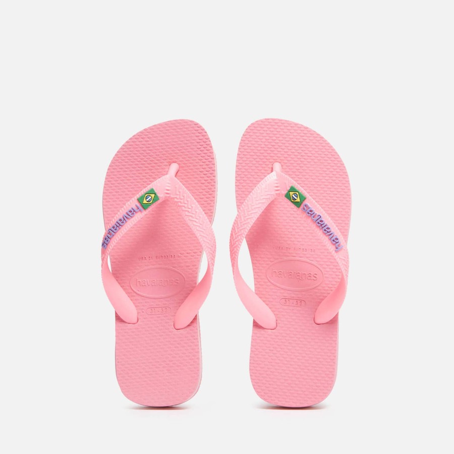 Kind & Baby Havaianas Schuhwerk | Havaianas Madchen Brasil Logo Flip Flops - Crystal Rose