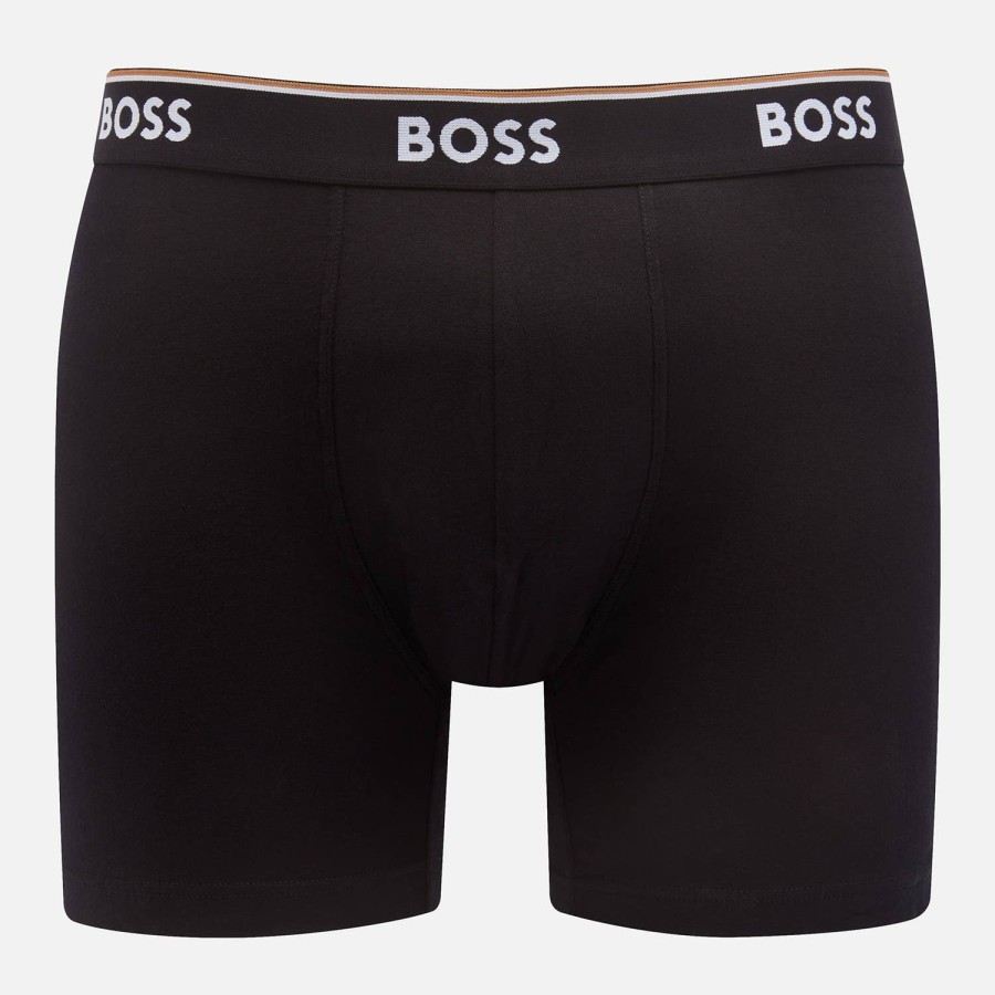 Manner BOSS Bodywear Socken Und Unterwasche | Boss Bodywear Dreierpack Boxershorts Aus Stretch-Jersey