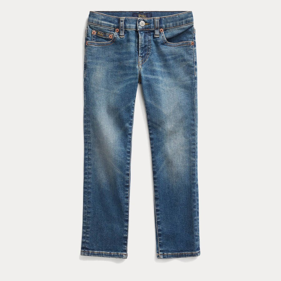 Kind & Baby Polo Ralph Lauren Hosen & Jeans & Shorts | Polo Ralph Lauren Jungen-Jeans „Eldridge" Mit Geradem Bein Aiden Wash