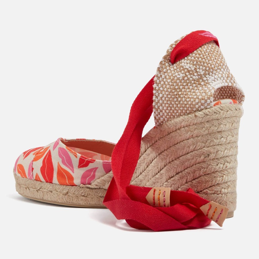 Schuhwerk Castañer X Diane Von Fürstenberg Espadrilles | Castaner X Diane Von Furstenberg Chiara Canvas Wedge Espadrilles Fur Damen