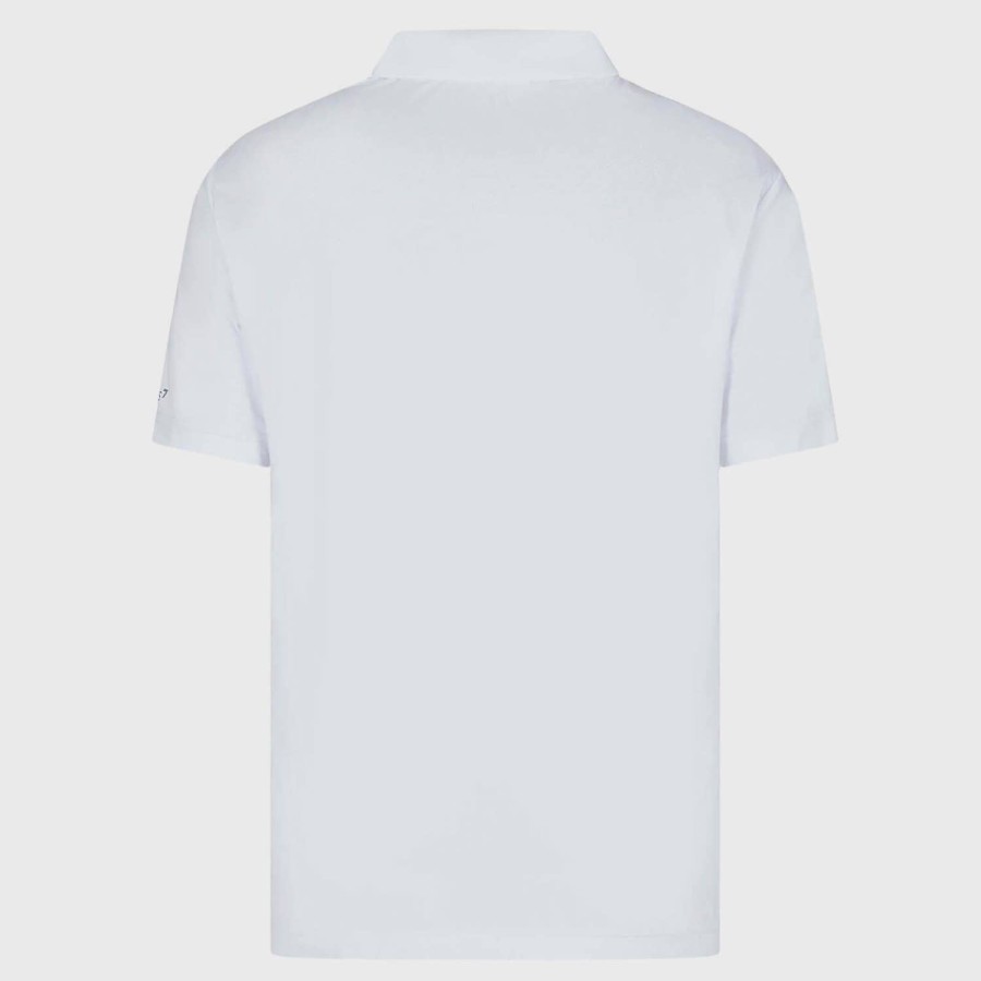 Manner EA7 Polo-Shirts | Ea7 Pique-Poloshirt Mit Logo-Print