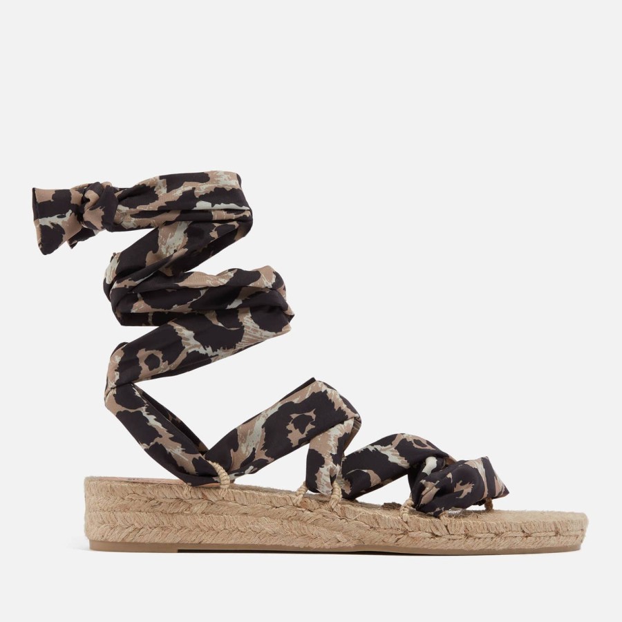 Schuhwerk Castañer X Diane Von Fürstenberg Espadrilles | Castaner X Diane Von Furstenberg Paloma Chiffon Espadrille-Sandalen Fur Damen