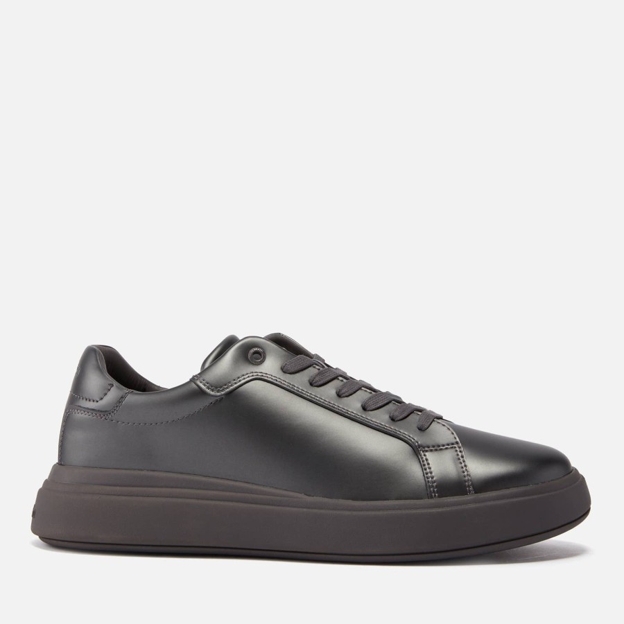 Schuhwerk Calvin Klein Sportschuhe | Calvin Klein Herren-Sneaker Aus Leder Mit Dicker Sohle