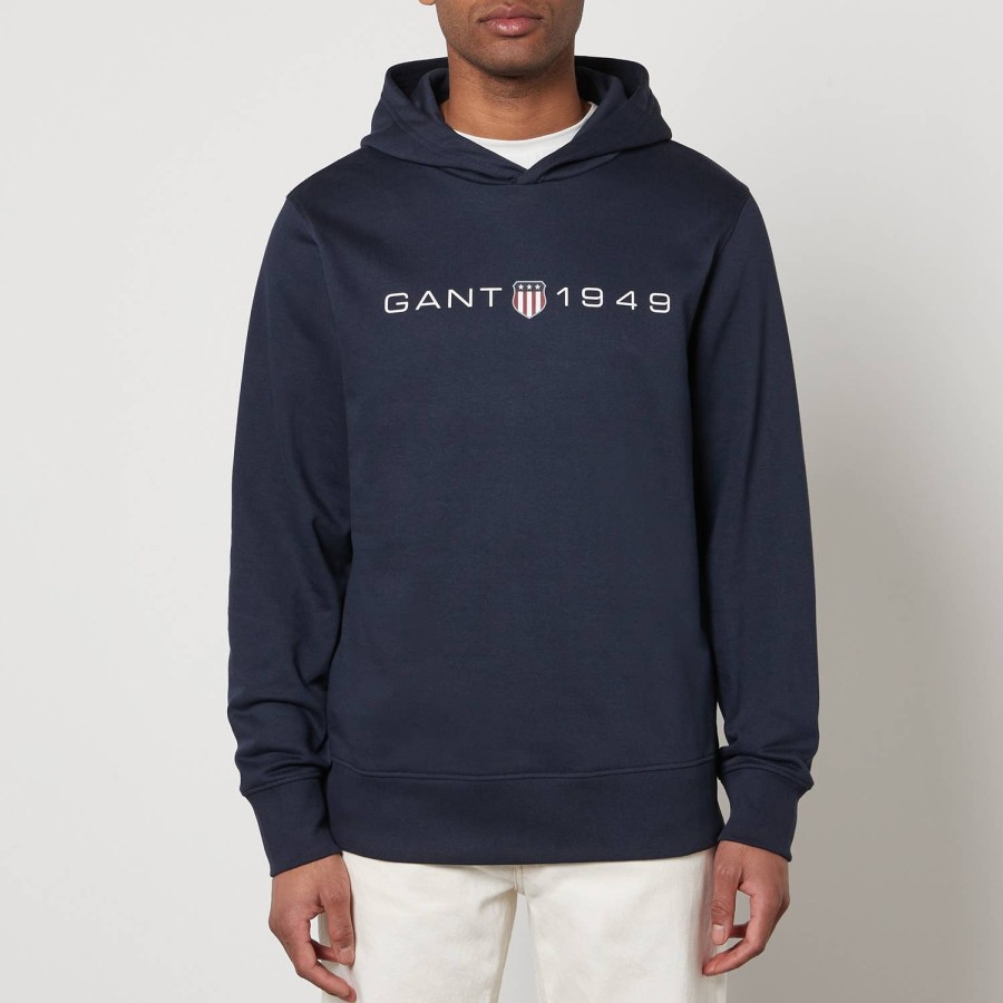 Manner GANT Hoodies Und Sweatshirts | Gant Kapuzenpullover Aus Baumwollmischung Mit Grafik