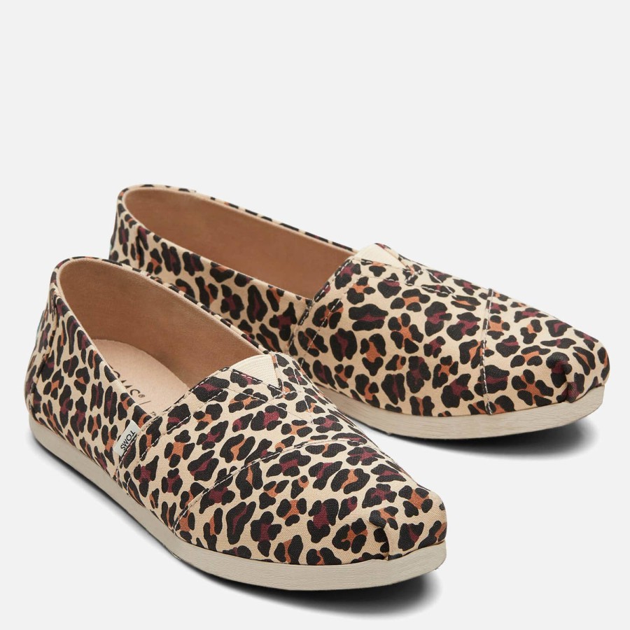 Schuhwerk TOMS Espadrilles | Toms Damen Alpargata Vegane Slip-On-Pumps Beige Classic Leopard