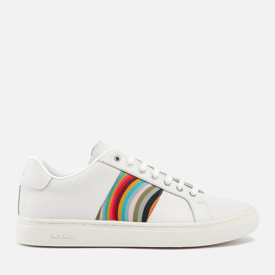 Schuhwerk Paul Smith Sportschuhe | Paul Smith Lapin Lederturnschuhe Mit Ripsbandbesatz