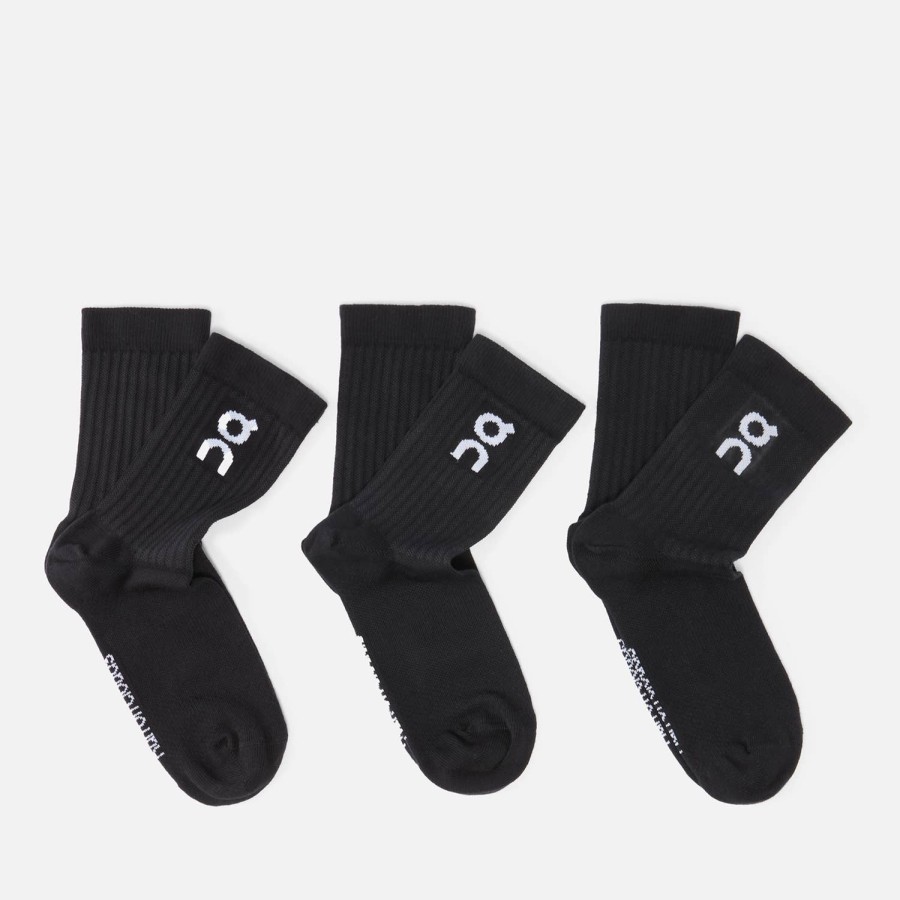 Manner AN Socken Und Unterwasche | On Herren 3Er-Pack Logo-Socken Schwarz