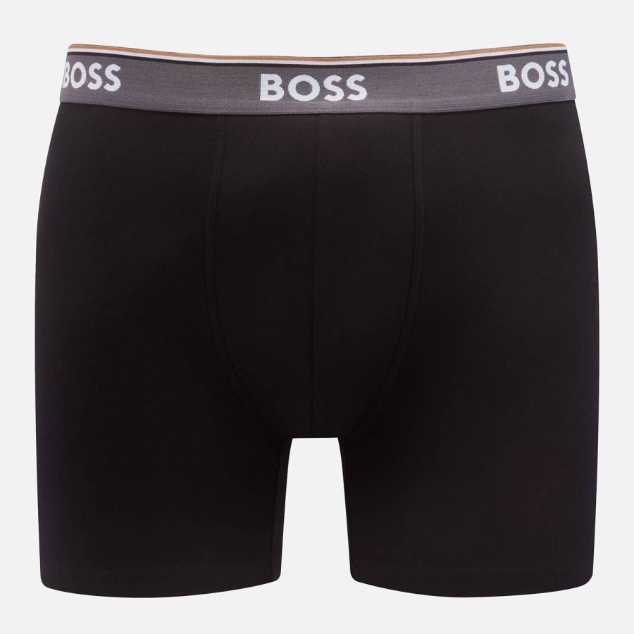 Manner BOSS Bodywear Socken Und Unterwasche | Boss Bodywear Dreierpack Boxershorts Aus Stretch-Jersey