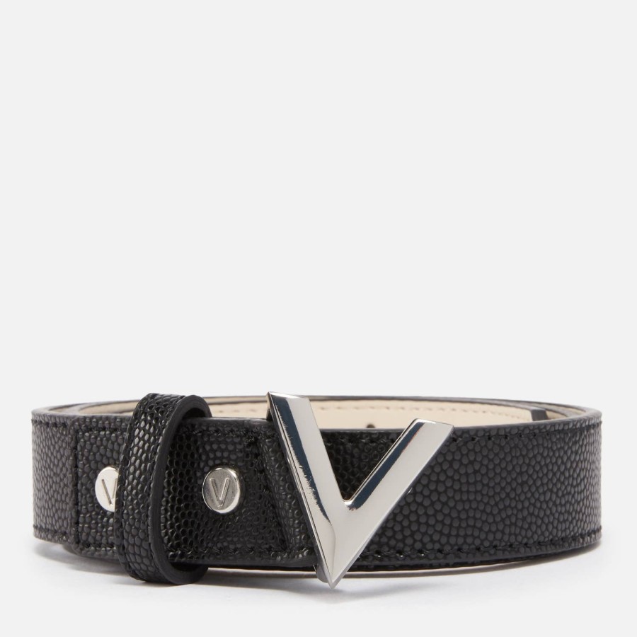 Wehe Valentino Neu: Accessoires | Valentino Divina-Gurtel Fur Damen Nero/Argento